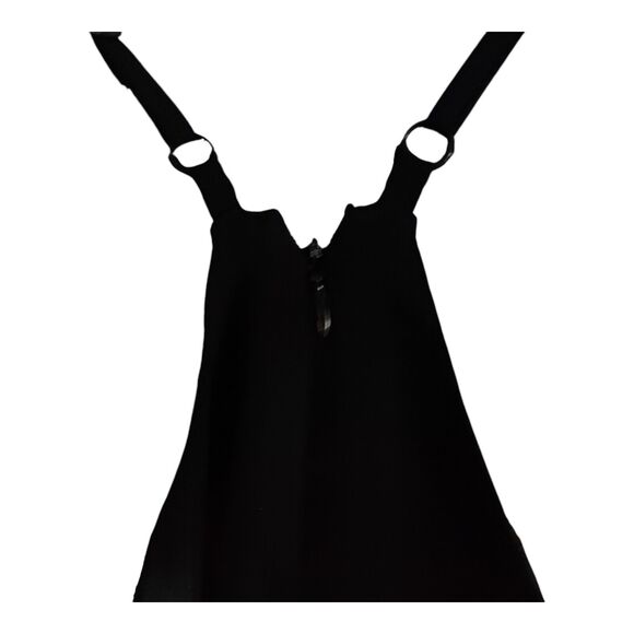 Bongo Women's NWT Black Halter Jumpsuit Spaghetti Strap  Tapered Legs Sz 1X - Picture 3 of 5